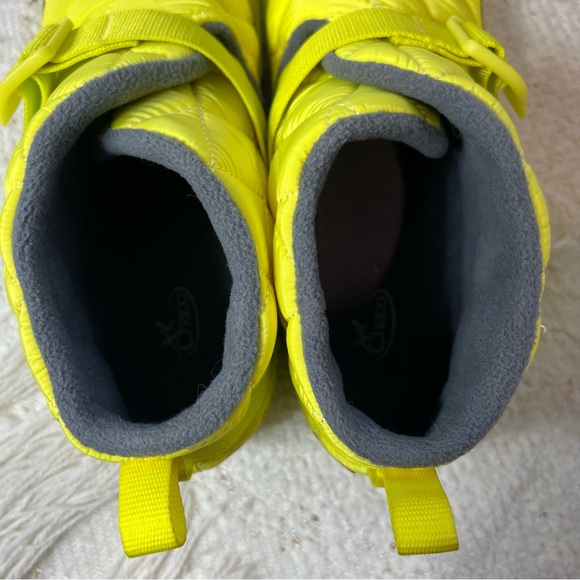 Chaco Ramble Puff Boots Neon Yellow Men’s Water Resistant Ankle Boots 10 - Picture 7 of 8